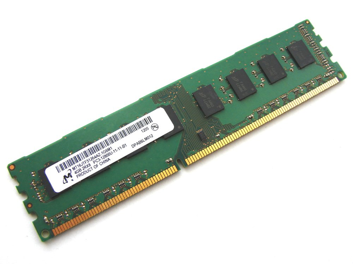 Оперативная память Micron 4 GB DDR3 1600 MHz (MT16JTF51264AZ-1G6M1) б/у